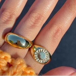 XIO designer Lady Leo adjustable Ring Gold plated adjustable size 6-9 Bold Sun